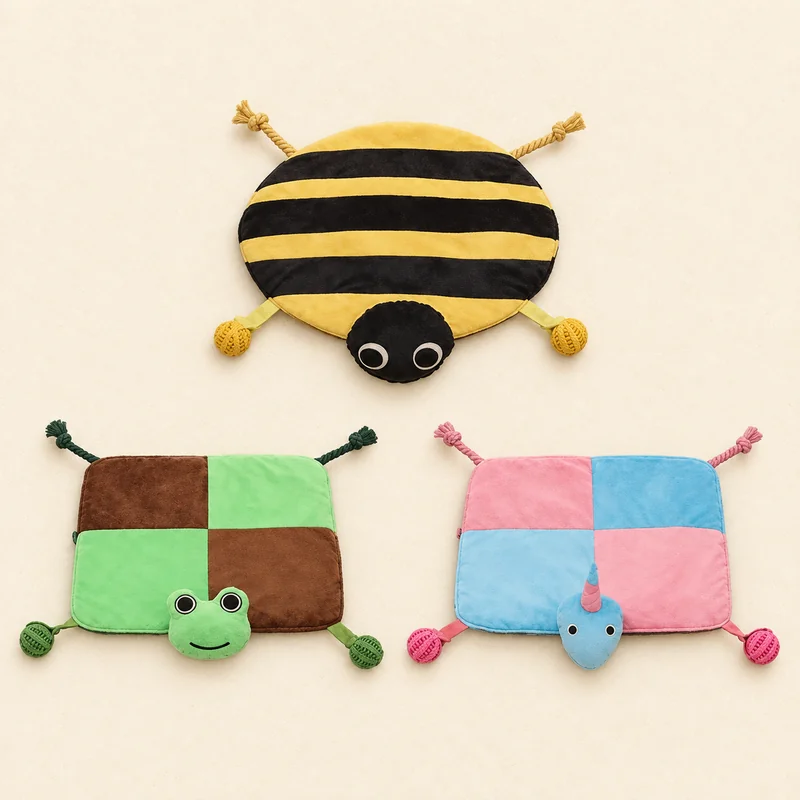 Interactive Dog Toys Mat – Bee, Frog & Narwhal